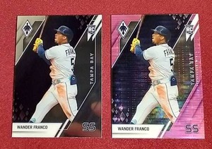 lot 61 image: (2) 2022 Panini Phoenix Wander Franco Rookie Cards