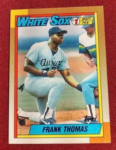 lot 67 image: 1990 Topps Frank Thomas Rookie Card