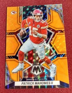 lot 86 image: Mosaic Orange National Pride Patrick Mahomes Card