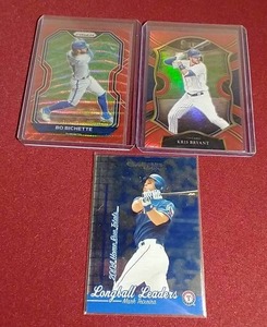 lot 82 image: (3) Numbered Baseball Cards - Nice Names