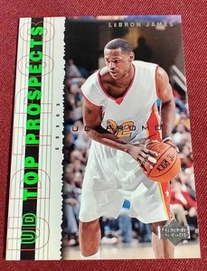 lot 99 image: 2003 Upper Deck Promo Lebron James Rookie Card