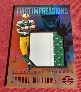 lot 108 image: 2017 Panini Illusions Jamaal Williams Jersey Rookie Card - #d50