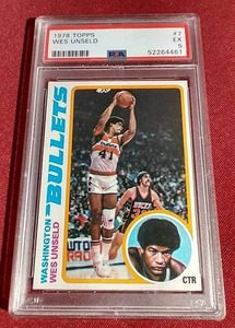 lot 112 image: 1978 Topps Wes Unseld Card - PSA 5