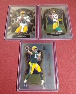 lot 115 image: (3) Jordan Love Rookie Cards