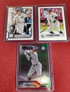 lot 116 image: (3) Aaron Judge Cards