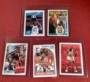 lot 122 image: (5) Michael Jordan Cards