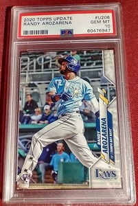 lot 124 image: 2020 Topps Update Randy Arozarena Rookie Card - PSA 10