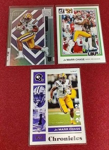 lot 129 image: (3) JaMarr Chase Rookie Cards