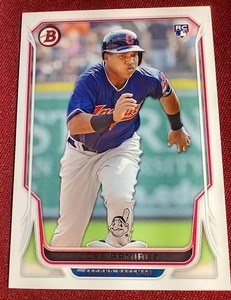 lot 132 image: 2014 Bowman Jose Ramirez Rookie Card
