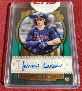 lot 144 image: 2022 Topps Five Star Jarren Duran Autographed Rookie Card - #d75