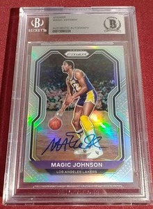 lot 148 image: Magic Johnson Autographed Card - Beckett Authenticated