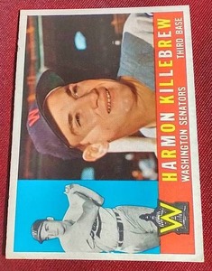 lot 161 image: 1960 Topps Harmon Killebrew Card - Wow