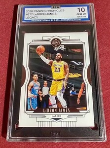 lot 176 image: 2020 Chronicles Lebron James Card - ISA 10