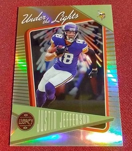 lot 177 image: 2022 Panini Legacy Justin Jefferson Prizm Card - #d100
