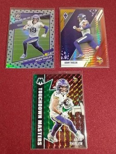 lot 180 image: (3) Adam Thielen Cards - Nice Inserts