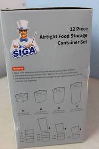 lot 33 image: MR. SIGA 12pc Airtight Food Storage Container Set