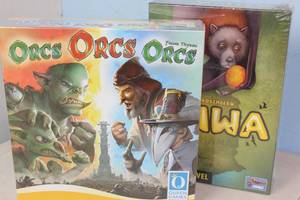 lot 54 image: Board Game Set Atiwa and Orcs Orcs Orcs