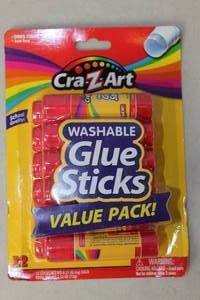 lot 103 image: 4ct Cra-Z-Art Washable Glue Sticks 12-pack