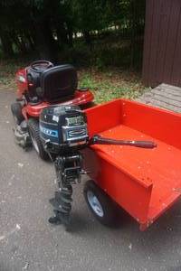 lot 4 image: Mercury Model 110 9.8 hp Tiller Motor