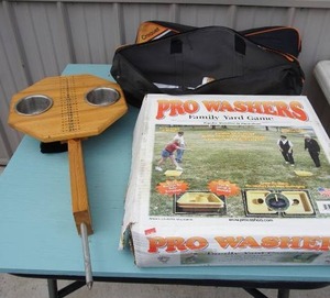 lot 27 image: GamesToys...Outdoor Fun with ProWashers, Croquet and Cribbage