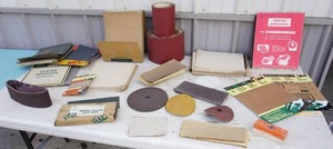 lot 87 image: GarageShopWoodworking...Sandpaper of All Sorts