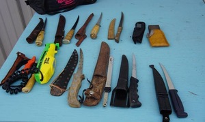 lot 98 image: HuntingFishing...Filet Knives and a lot of them