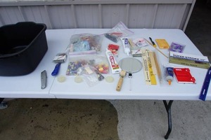 lot 173 image: Garage HardwareAdhesives, Wall Anchors, Nails Etc.