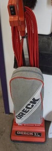lot 194 image: GarageCleaning...Brooms, Oreck Vacuum, Dust Pans, Brushes Etc.