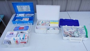 lot 212 image: GarageNecessities...First Aid Kits