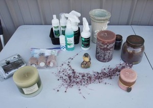 lot 232 image: Home Decor...Candles, Spray Etc