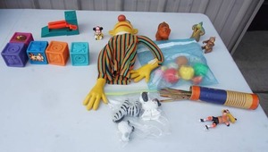 lot 251 image: AntiqueVintageCollectable Toys...BERT Sesame Street Hand Puppet 1970s, Pick Up Sticks Etc.