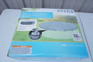 lot 256 image: OutdoorWater Toys...ONE Intex detachable circular swimming pool cover from Ultra Frame range, 549 cm diameter