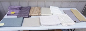 lot 283 image: Home EssentialsFabicTable Linens...Various Table Clothes, Runners, Napkins and Placemats Etc.