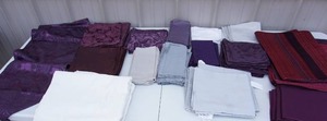 lot 292 image: Home EssentialsFabricLinens...Various Table Clothes, Runners, Doilies, Napkins and Placemats Etc.