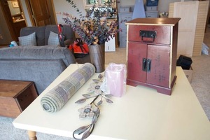 lot 361 image: Home EssentialsDecorStorage...Storage Drawers, Rug, Metal Art, Arrangement Etc.