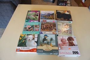 lot 377 image: GamesToysPuzzles...Assorted Jigsaw Puzzles