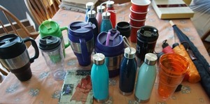lot 424 image: Miscellaneous...Beverage Containers, Umbrellas Etc.