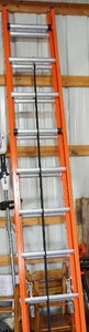 lot 441 image: Garage...Keller Extra Heavy Duty 20ft Extension Ladder