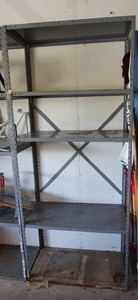 lot 82 image: GarageStorageShelving...Metal Shelving Unit Section