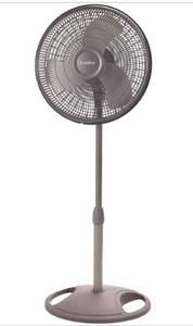 lot 61 image: LASKO 16 in. 3 Speeds Pedestal Fan in Gray with Adjustable Height, Oscillating