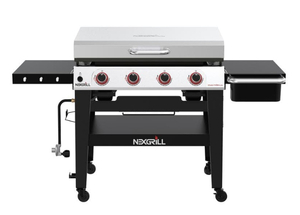 lot 4 image: NEXGRILL Daytona 4-Burner 36 in. Propane Gas Griddle in Black with Stainless Steel Lid