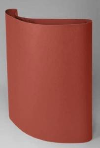 lot 83 image: 3M 364UZ Coated Aluminum Oxide Sanding Belt - P150 Grit - 43 in Width x 75 in Length - Splice Type Sine Wave