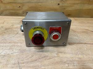 lot 103 image: HOFFMAN E2PBXSS Stainless Steel 2 Hole with E-Stop and Cycle Stop Switches