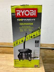 lot 76 image: RYOBI Expand-It 10 in. Universal Cultivator String Trimmer Attachment