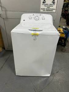 lot 53 image: GE 3.8 Cu. Ft. Top Load Washer with Stainless Steel Basket (GTW220ACK7WW)