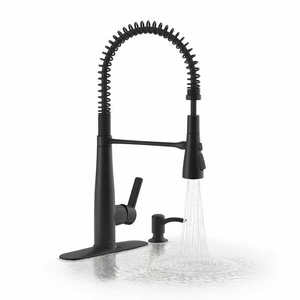 lot 13 image: Kohler Semi-Professional Kitchen Faucet with Soap Dispenser