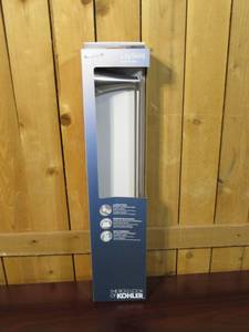 lot 50 image: KOHLER Lilyfield 18-in Brushed Nickel Wall Mount Single Towel Bar