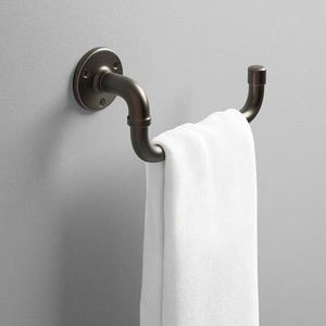 lot 33 image: KOHLER Worth 10 in. Towel Arm in Oil-Rubbed Bronze