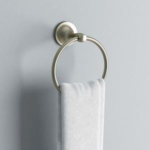 lot 46 image: KOHLER Willamette Towel Ring in Vibrant Brushed Nickel