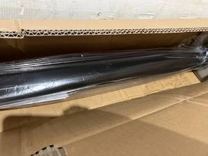 lot 126 image: VIVOHOME 100 Inch Black Manual Pull Down Projector Screen